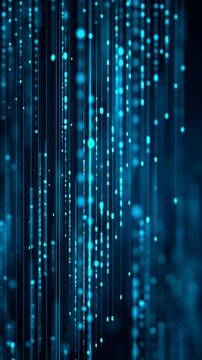 Technology Internet Network  Vertical Animation Backgrounds &ndash; Futuristic cyber Motion Graphic
