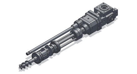 Conceptual representation of an advanced mechanical extraction device illustration