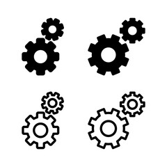 setting Icon vector illustration. Cog settings sign and symbol. Gear Sign