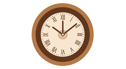 Antique styled clock face with roman numerals showing nearly ten o'clock