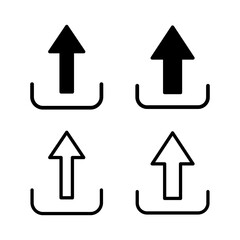 Upload icon vector illustration. load data sign and symbol