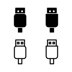Usb icon vector illustration. Flash disk sign and symbol. flash drive sign.