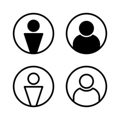 User Icon vector illustration. person sign and symbol. people icon.