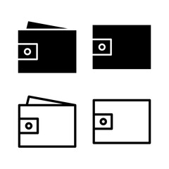Wallet icon vector illustration. wallet sign and symbol