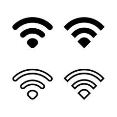 Wifi icon vector illustration. signal sign and symbol. Wireless  icon