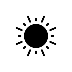 Sun icon vector for web and mobile app. Brightness sign and symbol.