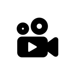 Video icon vector for web and mobile app. video camera sign and symbol. movie sign. cinema
