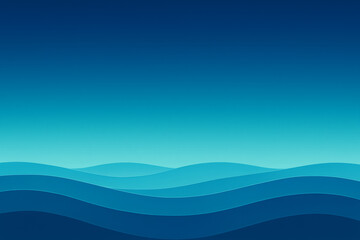 Fototapeta na wymiar Minimalist Ocean Horizon Gradient Wallpaper