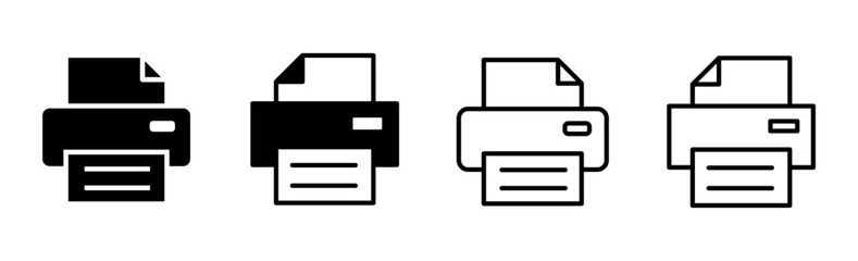 Print icon set. printer icon vector.