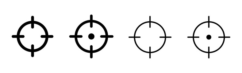 Target icon set. goal icon vector. target marketing icon vector