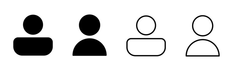 User Icon set. person sign. people icon.