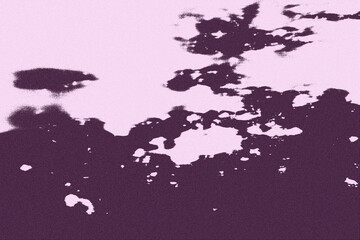 Pink and purple abstract background with paint splashes. Landscape illustration with different shape. Illustration for pattern, textile, paper, wallpaper, card or backgrop.