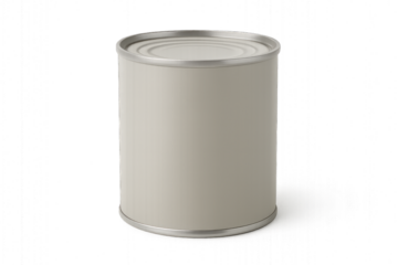 Metal canister with a neutral color background for storage purposes  