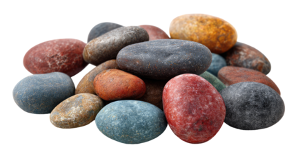 Colorful Smooth River Pebbles