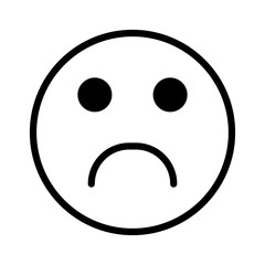 Fototapeta premium sad emoji icon