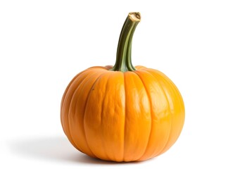Obraz premium a simple orange pumpkin, pumpkin, orange gourd, autumnal decor, fall season still life 
