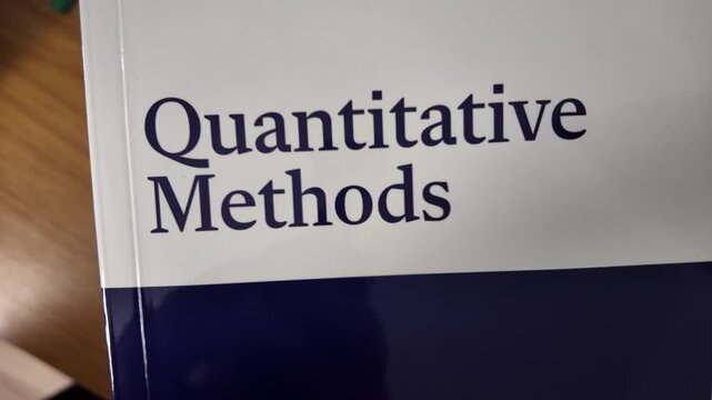 quantitative methods finance education literature. High quality 4k footage