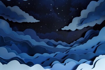 Fototapeta premium Night sky background backgrounds nature blue.