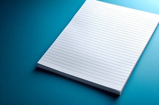 Blue Lined Letterhead Sheet Single Page Ocean Border Professional Stationery Business Document Communication Paper Template