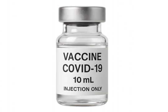 COVID-19 vaccine vial, a symbol of medical progress and health security. 