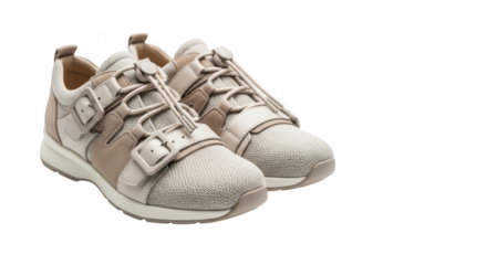 Comfortable fashion sport shoes mockup