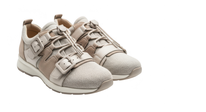 Comfortable fashion sport shoes mockup