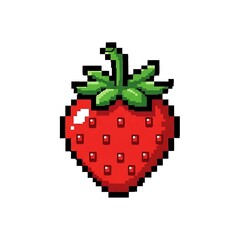 Pixel-art strawberry