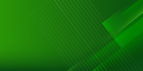 Abstract green sporty background template vector with shiny lines and lights. Green background with strong pattern design