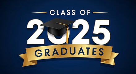 Celebration of the Class of 2025 Graduation with Cap and Gown Announcement
