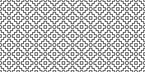 outline chakana or Andean cross seamless pattern