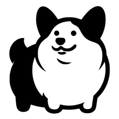 Simple corgi logo