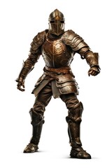 Fototapeta premium Warrior fighting adult armor.