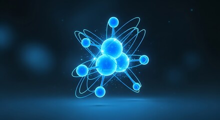 Atomic Structure Illustration.