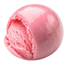Indulge in a scoop of refreshing pink ice cream, perfect for summer treats and sweet dessert cravings, ideal for food blogging or restaurant menus