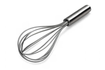 Metal whisk for culinary food preparation and baking