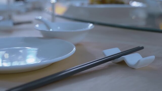 A pair of chopsticks - Chinese tableware