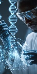 Advanced laboratory science and DNA research showcasing innovative genetics, molecular biology, biotech technology, and scientific discovery in a modern healthcare environment