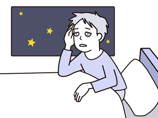 眠れない
