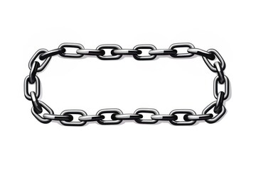 A metal chain jewelry white background accessories.