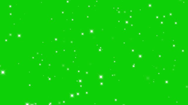 twinkling stars glow fields flying in galaxy space starburst light. alpha Beautiful stars twinkling at night. luxury small white stars on black background, retro sparkles blinking. White glowing twink