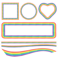 The Multi Color for Lgbtq or Pride concept.