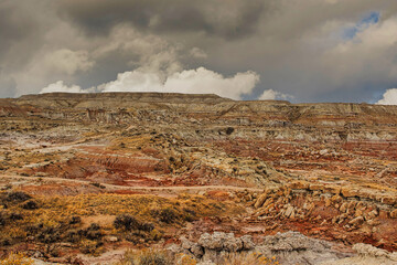 Early October Thumderstorms over the Gooseberry Badlands Recreation Area in Wyoming.