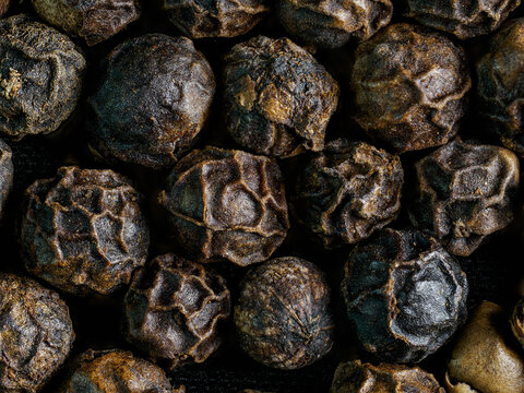 Peppercorn close-up macro