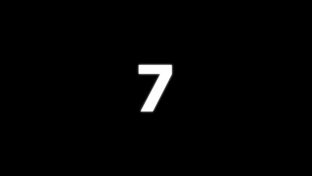 Circle countdown timer 10 sec animation, 10 second count down timer with circle with white background, Countdown timer animation from 10 to 0 seconds