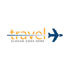 travel air transportation logo vector template