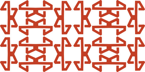 Intricate terracotta geometric pattern design, ideal for captivating backgrounds and textile prints, evoking a sense of heritage and cultural richness, perfect for adding artistic flair