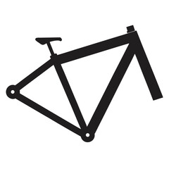 Slopestyle Freeride Mountain Bike Silhouette Vector Strong Frame Design for Jumps and Tricks