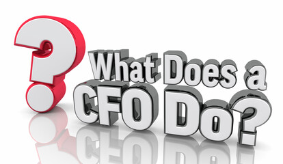 What Does a CFO Do Chief Financial Officer Executive Role 3d Illustration