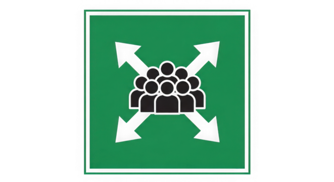 Community Expansion Decentralization Icon - Powered by Adobe