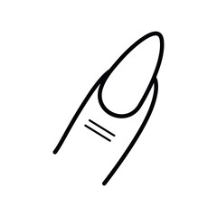 nail icon vecktor